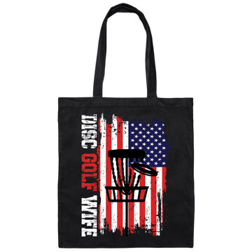 Disc Golf Wife, American Disc Golf, Disc Golf Game Canvas Tote Bag