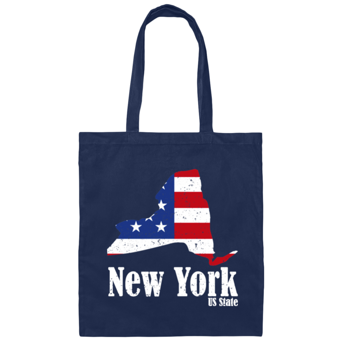New York Lover, American Flag, 4th Of July, Patriotic Gift, Love New York Canvas Tote Bag