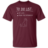 To Do List Is Pet Cats, Crush The Patriarchy, Cat Drawing Unisex T-Shirt