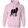 Fox Silhouette, Show Fox, Fox In Abstract, Animal Silhouette Black Pullover Hoodie