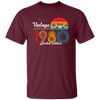 Vintage 1980, 1980 Birthday, 1980 Limited Edition, 1980 Retro Unisex T-Shirt