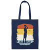 Volleyball Lover, Hoops Retro Style, Vintage Volleyball, Retro Sport Canvas Tote Bag