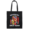 4th Of July Anniversary, Make 4th Of July Great Again, American Flag Canvas Tote Bag