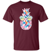 Watercolor Pineapple, Heart Sunglasses, Summer Vibes, Xmas Vibe Unisex T-Shirt