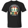 Promoted To Daddy, Retro Dad And Son, Father's Day Gifts Unisex T-Shirt