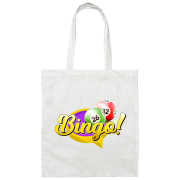 Let's Bingo, Claim The Prize, Yell For Bingo, Best Game Canvas Tote Bag