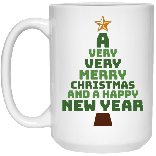 Christmas Tree, Wish For Christmas, Merry Christmas, Trendy Christmas White Mug