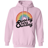 Spooky, Scary, Sunday, Rainbow Spooky, Retro Scary Pullover Hoodie