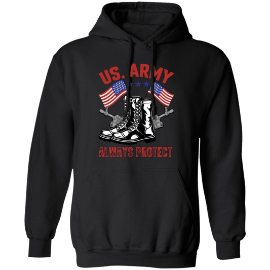 American Army Always Protect, American Cowboy Pullover Hoodie