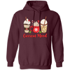 Current Mood, Christmas Coffee, Christmas Drink Cup, Merry Christmas, Trendy Christmas Pullover Hoodie