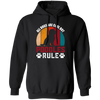 All Dogs Are Cool But Poodles Ryle, Dog Paw, Retro Poodles Pullover Hoodie