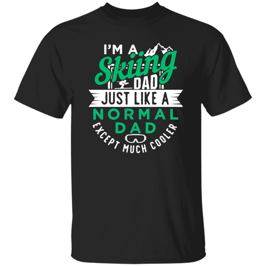 Cool Skiing Dad, I Am A Skiing Dad, Love To Skiing, Gift For Dad Ski Unisex T-Shirt