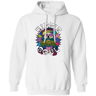 Hippie Soul, Cool Soul, Cool Skull, Hippie Style Pullover Hoodie