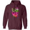 Love Grinch, Pink Grinch, Funny Love Grinch, Trendy Grinch, Merry Christmas, Trendy Christmas Pullover Hoodie