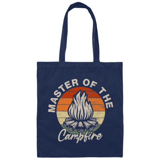 Master Of The Campfire Vintage Camping Camper Canvas Tote Bag