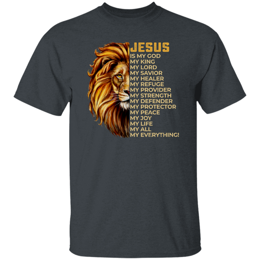 Christian Quotes Jesus Is My Everything, Lion Jesus, Love Christ Unisex T-Shirt