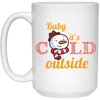 Baby It's Cold Outside, Snowman Christmas, Funny Snowman, Merry Christmas, Trendy Christmas White Mug