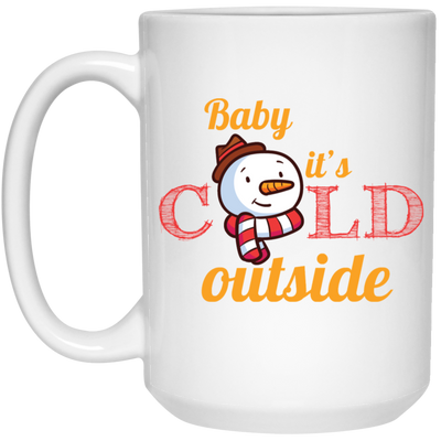 Baby It's Cold Outside, Snowman Christmas, Funny Snowman, Merry Christmas, Trendy Christmas White Mug