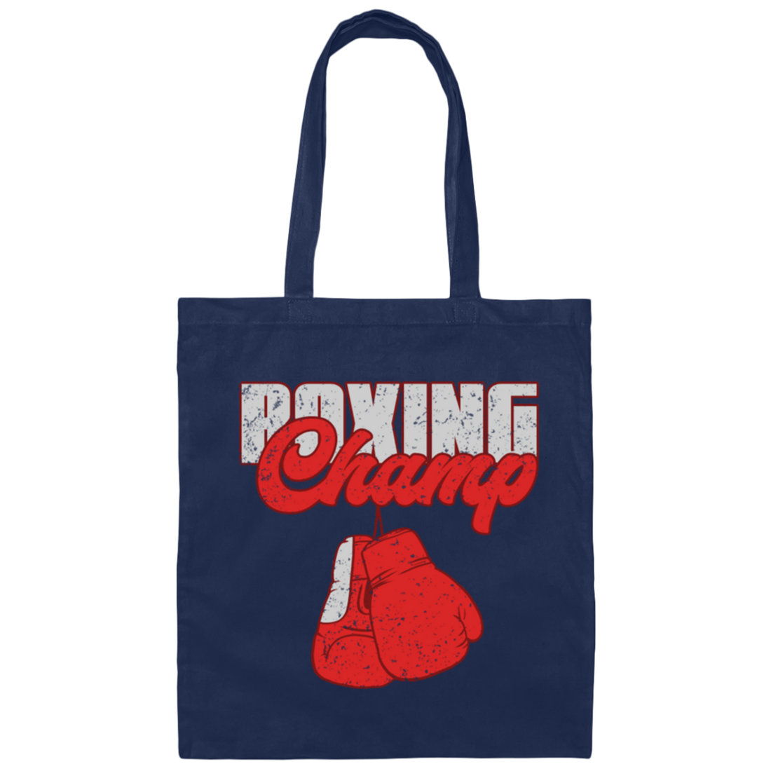Boxing Lover, Boxing Champ, Boxer Fighter, Red Boxing Canvas Tote Bag
