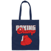 Boxing Lover, Boxing Champ, Boxer Fighter, Red Boxing Canvas Tote Bag