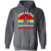 Stresses Blessed And Yoga Obsessed, Retro Yoga Pullover Hoodie