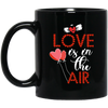 Love Is In The Air, Heart Balloon, Red Heart, My Love, Valentine's Day, Trendy Valentine Black Mug