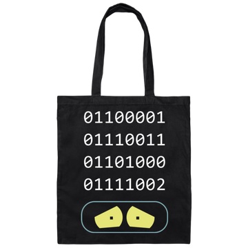 Binary Number, Love Binary, Number 0 And Number 1 Canvas Tote Bag