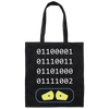 Binary Number, Love Binary, Number 0 And Number 1 Canvas Tote Bag