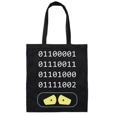 Binary Number, Love Binary, Number 0 And Number 1 Canvas Tote Bag