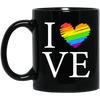 Love Is Love, LGBT Love, Lgbt's Day, Lgbt Heart Design Black Mug