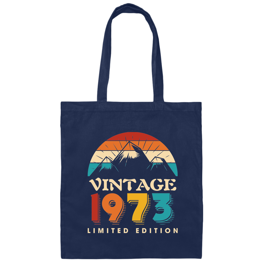 Vintage 1973 Love Gift Limited Edition Best Retro 1973 Canvas Tote Bag
