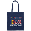 Love My Country, Half Is Moldovan, Half American, All Awesome, Best Borned Citizenship Canvas Tote Bag