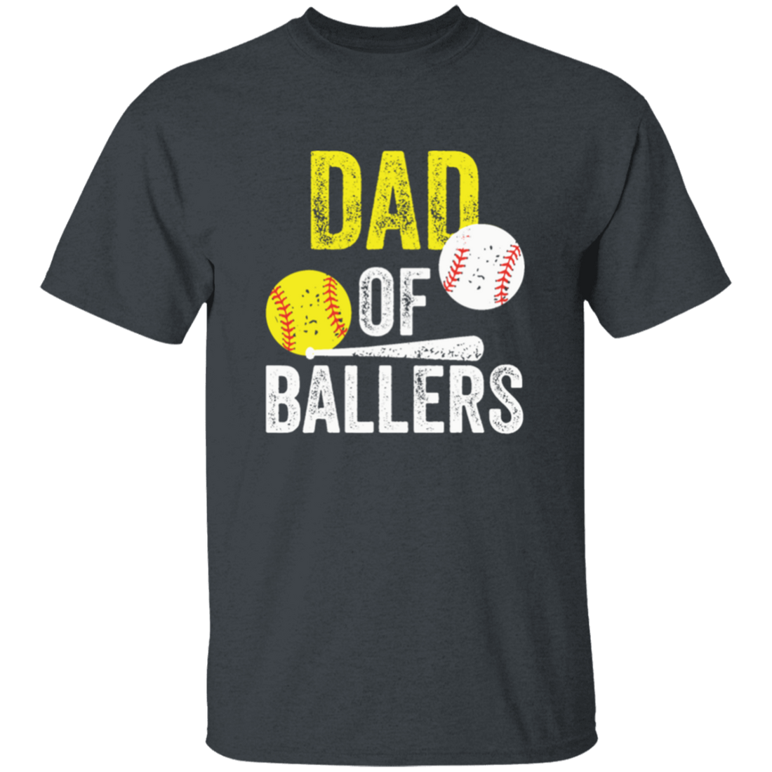 Funny Baseball, Dad Of Ballers Trending, Softball Lover Gift, Sport Player Unisex T-Shirt