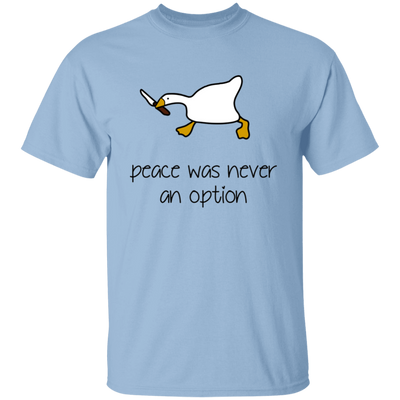 Peace Was Never An Option, Duck Running, Duck Hold Knife Unisex T-Shirt