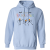 Happy Halloween, Skeleton Dancing, Trendy Halloween Pullover Hoodie