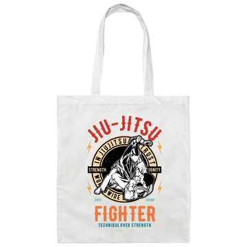 In Jiu Jitsu We Trust World Wide, Fighter Strength, Dignity Champ, Fighter Technique, Strength Combat Sport Canvas Tote Bag
