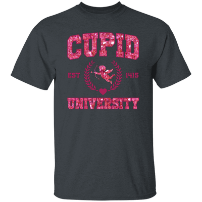 Cupid University, Est 1415, Pink Glitter Cupid, Glitter Valentine, Valentine's Day, Trendy Valentine Unisex T-Shirt