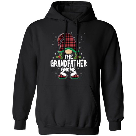 The Grandfather Gnome Present For Family, Xmas Cute Gnome Lover Pullover Hoodie