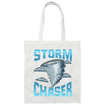 Cute Storm Chaser, Severe Tornado, Weather Tornado Obsessed Canvas Tote Bag