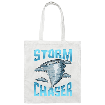 Cute Storm Chaser, Severe Tornado, Weather Tornado Obsessed Canvas Tote Bag