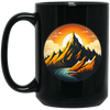 Love Moountain, Best Landscape, Love Sunset, Mountain With Sunset Black Mug