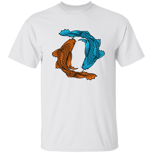 Koi Fish, Two Fishes Together, Good Luck, Prosperity, Perseverance Unisex T-Shirt