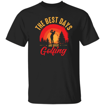 The Best Days Are Spent Golfing, Retro Golf Player Unisex T-Shirt