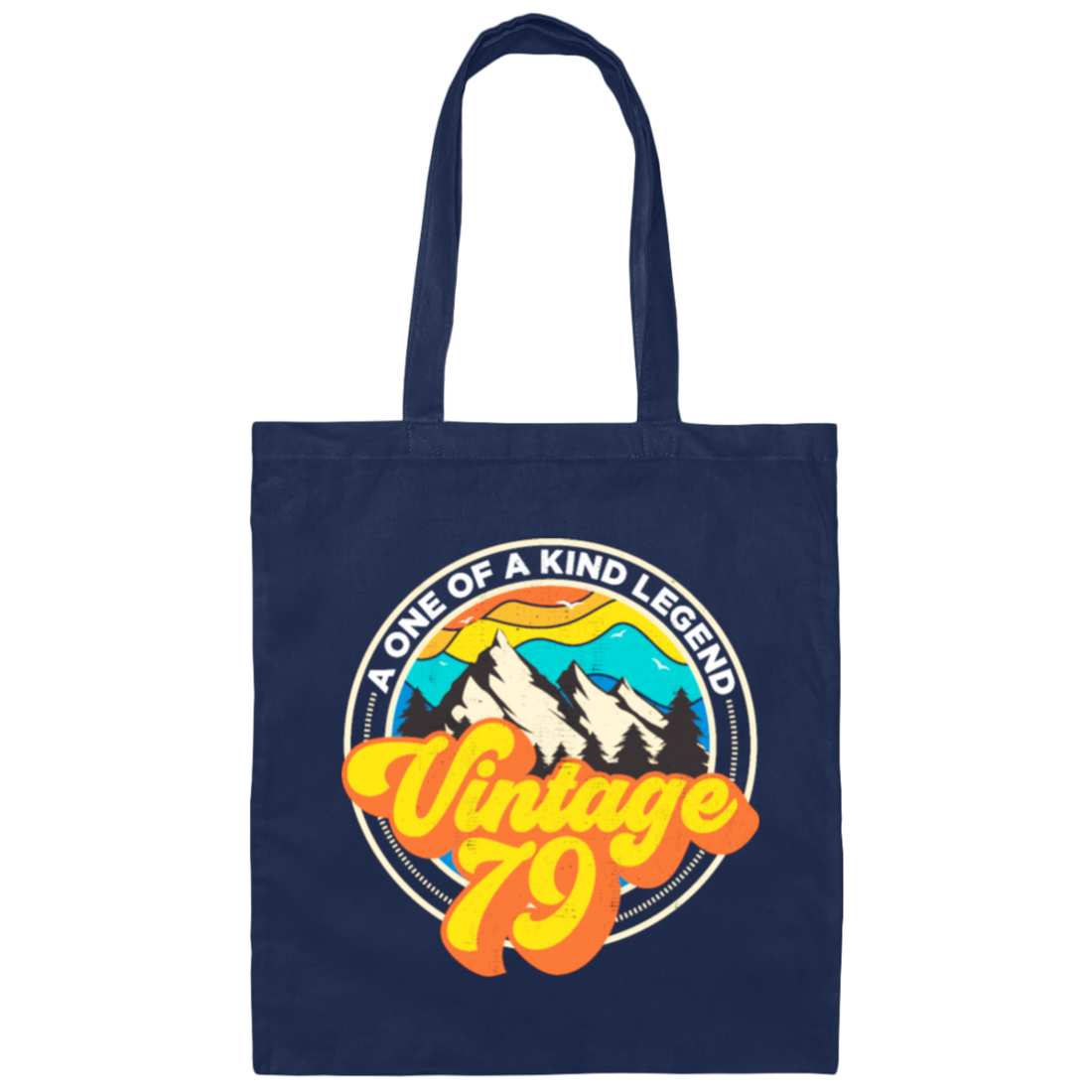 Birthday 1979, Retro 1979 Gift, Vintage 1979, Mountain Lover Gift Canvas Tote Bag