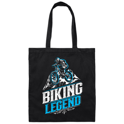 Biking Legend Mountain Biking Biker Lover Gift Canvas Tote Bag