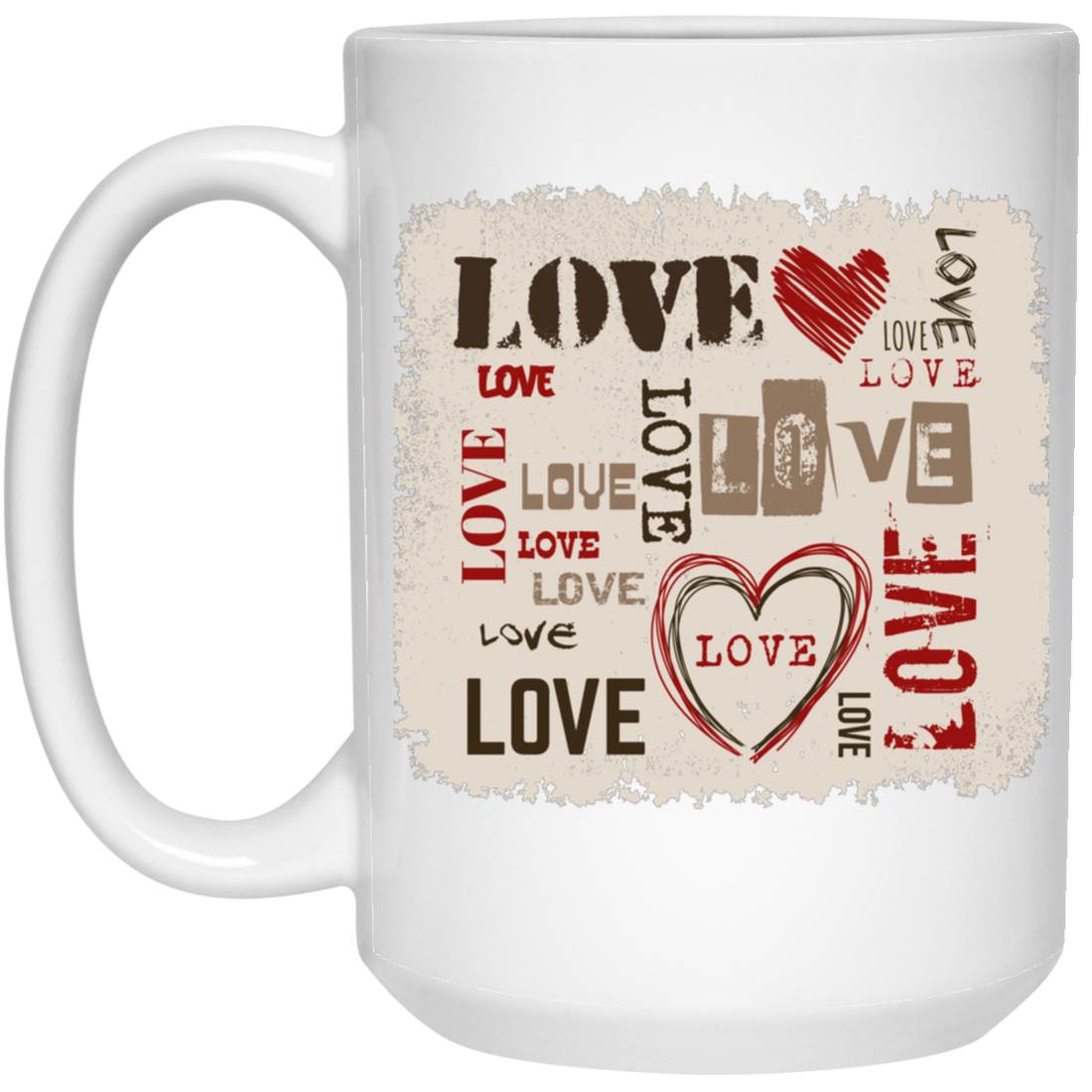 Love Design, Love Text, Valentine Design, Best Valentine Gift, Valentine's Day, Trendy Valentine White Mug