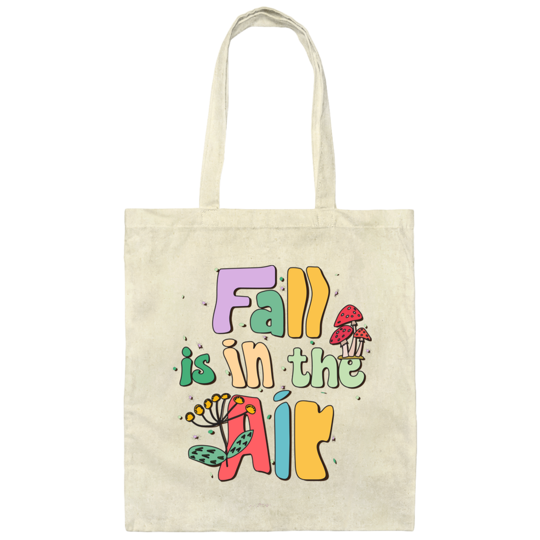 Fall Is In The Air, Fall Season, Fall Vibes, Groovy Fall Canvas Tote Bag