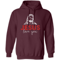 This cozy, unisex hoodie features a special combination of design elements that make it perfect for pastors and their wives. The combination of the phrase “Jesus Loves You” embroidered along the chest and the soft cotton-poly blend material make this hoodie the ideal gift for any pastor or pastor's wife.