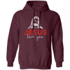 This cozy, unisex hoodie features a special combination of design elements that make it perfect for pastors and their wives. The combination of the phrase “Jesus Loves You” embroidered along the chest and the soft cotton-poly blend material make this hoodie the ideal gift for any pastor or pastor's wife.