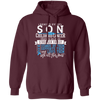 Behind Every Son, Childhood Cancer, Strong Family Pullover Hoodie